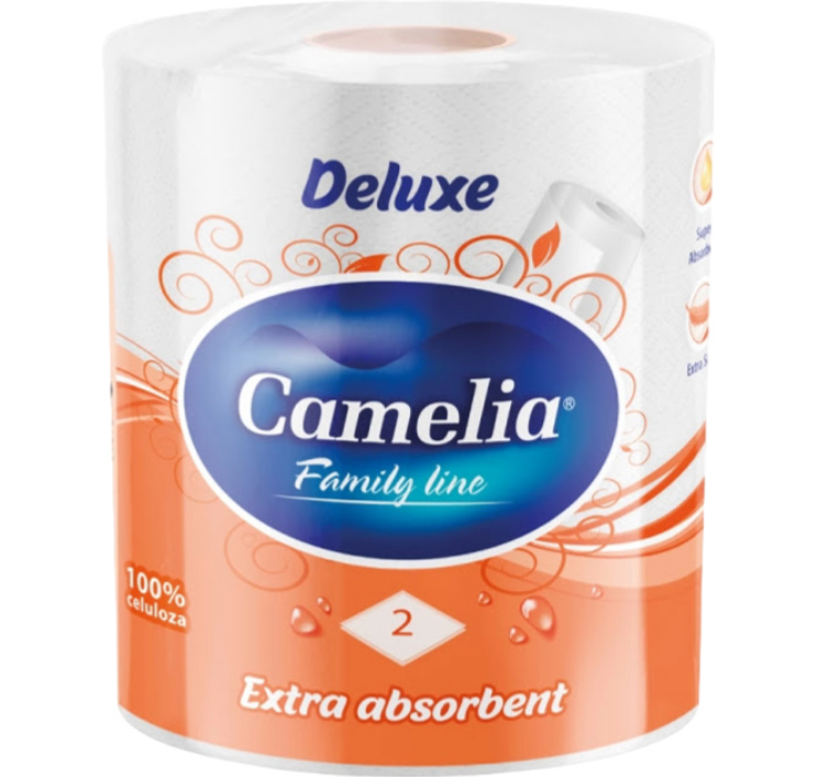 Рушник паперовий Camelia Deluxe 2-шаровий білий